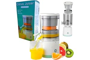 GENERIC Sokowirówka Wyciskarka Do Owoców i Warzyw, Kompaktowa, 45W, Łatwa Do Czyszczenia, 400ml, Do Arbuzów, Grejpfrutów, Jabłek, Zasilanie USB, Przenośna i Wydajna, ABS, Wysokoobrotowa