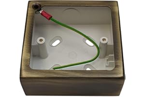 G&H BRASSWARE G&H 709AB 1 Gang Antique Bronze Surface Mounted Single 30mm Pattress Box