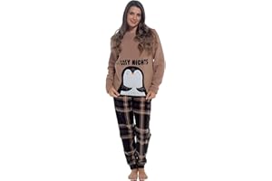 Daisy Dreamer Womens Snuggle Fleece Pyjama Set Ladies Loungewear Pyjamas Warm Soft Fleece Pj Lounge Sets