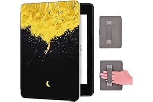 XKUN Kindle Paperwhite [10e génération, modèle de Sortie 2018, PQ94WIF] Coque Peinte avec dragonne
