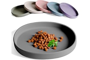 ne&no Futternapf für Katzen [nala Collection] - Flache Futterschale | Breiter Silikonnapf | Fressnapf | Silikon Napf | Katzenfutter Teller