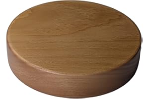 GRECA Peanas Circulares de Madera Maciza. Acabado Barniz Roble. Grosor: 3 cms. Diámetro 15 * 3 cms.