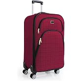 louisiana polo Kabin (K&Uuml;&Ccedil;&Uuml;K) Boy 4 Teker Kumaş Valiz Bordo 1081