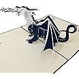 Dragon Pop Up Card by DEVINE Popup Cards | 3D Pop Up Birthday Cards for Kids | Pop Up Greeting Cards | 3D Fathers Day Card