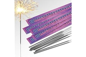 INEVITABLE PARTY 25cm (10") Large Party Sparklers | Handheld Sparklers | Great for any Occasion (50 Sparklers)