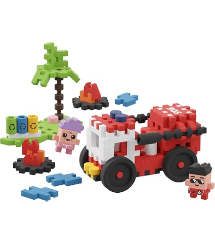 Marioinex Mini Waffle City Race 80 Pezzi - Set Pista Con 2 Auto E Figure Piloti Adam E Louis - 3