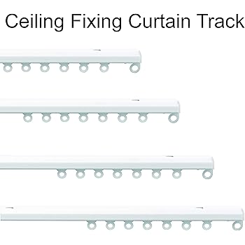 1500mm Integra Discreet White Metal Curtain Track Top Fix