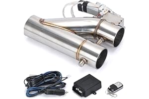 HZJA Silenziatori Valvola Doppia con Telecomando Wireless Valvola di Intercettazione Tubo di Scarico Elettrica Kit Marmitta Tubo di Scarico Universale 2" 2,25" 2,5" 3". Terminali Scarico