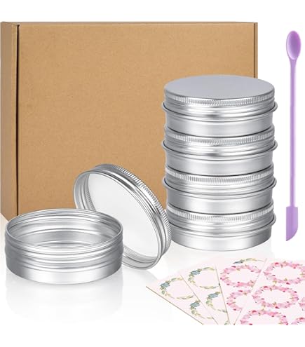 30 Vasetti Alluminio 20ml Per Cosmetici - Set Con Spatoline E Etichette Per Creme Fai Da Te - Foto 11