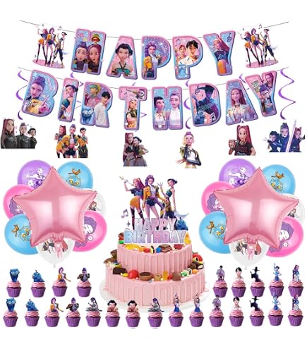 Spa Party Compleanno Bambina Kit Decorazioni Compleanno A Tema SPA Per Ragazze - Set Completo Con Piatti, Bicchieri, Tovaglioli, Striscione E Topper Torta Kit Compleanno Labubu