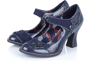Ruby Shoo Penny Womens Bar Shoe with Hook n Loop Fastening Louis Heel