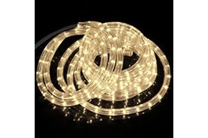 ‎FOREVER SPEED Forever Speed 6M LED Lichterschlauch Außen,216LEDs Wasserfest LED Lichtschlauc Schlauch Außen und Innen für Weihnachten, Hochzeit, Dach, Zaun Dekoration Beleuchtung WarmWeiß IP65