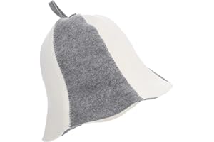 Milisten Kapelusz do sauny, filcowy kapelusz do sauny, wełniany, filcowy kapelusz do sauny, czepek pod prysznic, dla mężczyzn i kobiet, do sauny, prysznica, kąpieli, nakrycie głowy