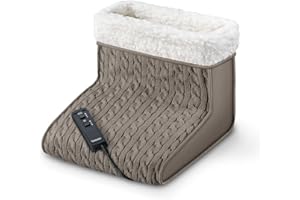 ‎BEURER Beurer FWM 45 Elektrischer Fußwärmer mit Massage-, Wärme- und Entspannungsfunktion für beanspruchte Füße; mit weichem Plüschfutter