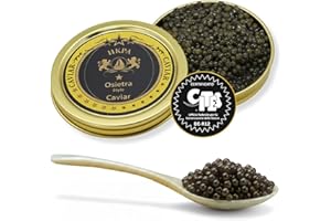 SEPEHR DAD CAVIAR Sepehr Dad Osietra Caviar Select | Cucchiaio in madreperla gratis | Allevamento UE | 125 g