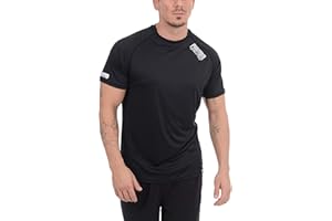Phantom Athletics – Camiseta de Entrenamiento para Hombre para Fitness – Transpirable y Ligero – Corte atlético – Deportes de Resistencia (L)
