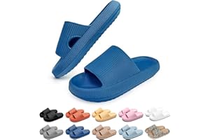 Merdoo Super Suaves Chanclas Nube Antideslizantes Zapatillas De Baño Cloudyzz Plataforma Zapatillas De Casa De Goma Spa Pillow Slides Limpieza Fácil Zapatillas Playa Slippers Unisex 36-47EU