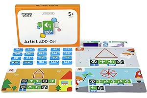 MatataStudio Artist Extension Coding Set for Programmable Robots for Children from 4 years old Coding Educational Games STEM Educational Toys and Gifts for Back to School for Children aged 3-9