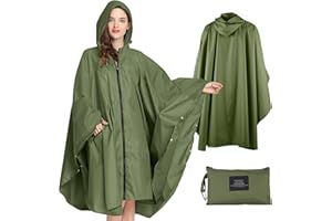 SOPPY - Poncho Antipioggia Impermeabile Leggero per Donne e Uomini