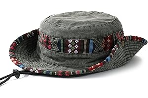 MengPa Men Summer Sun Hats Bucket Hat Beach Boonie Hat Foldable Fishsing Hat for Women