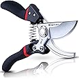 Kynup Secateurs Pruning Scissors, Gardening Pruning Shears, Garden Scissors, Hedge & Garden Shears, Clippers for Plants, Gardening, Trimming, Garden Tool(Black)