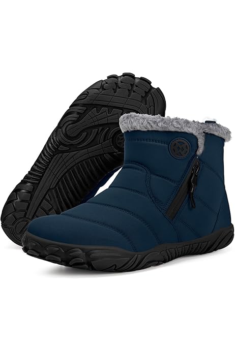 Stivali Invernali Barefoot Gaatpot - Uomo E Donna - Caldi, Con Larga Punta E Fodera Morbida - Taglie 37-47 - Foto 4