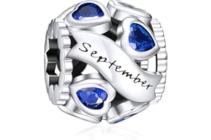 NINGAN 925 argent sterling pierre d'anniversaire rose or creux charme perles jumelles pour femmes bracelet collier cadeau de vacances