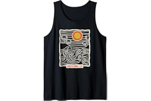 SANTA CRUZ RETRO VINTAGE T SHIRT 70S SURF WEAR 70s 80s CA Retro Sunset Ocean Santa Cruz Tank Top