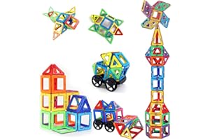 HIQE-FL Magnetyczne klocki konstrukcyjne, 50 sztuk, materiał ABS, prezent, zabawka dla dzieci, wiek 36 miesięcy - 8 lat