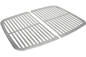 Grillrost.com Das Original Griglie in Acciaio Inox per Weber Pulse 2000 | Lavabili in lavastoviglie - Set di 2 metà