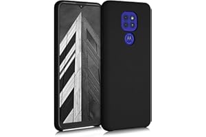 kwmobile Carcasa Compatible con Motorola Moto G9 Play/Moto E7 Plus Funda - Case TPU y Silicona antigolpes - Apto Carga inalámbrica - Negro