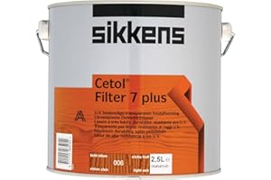 Sikkens, SIKCF7PLO, Cetol-Filter 7-Plus durchsichtige Holzlasur, 2,5 l, Helle Eiche