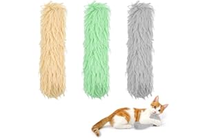 Fuyamp 3 Stück Katzenminze Kissen Mit Katzenminze Plüsch Set, Interaktive Katzenkissen Spielzeug Katze Kick Spielzeug Stöcke Jagen Kauen übung Catnip Gefüllt Katze Kauspielzeug Minzekissen
