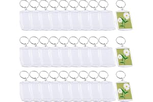 Swpeet Pendant Picture Frame Keyrings, Central Key Rings