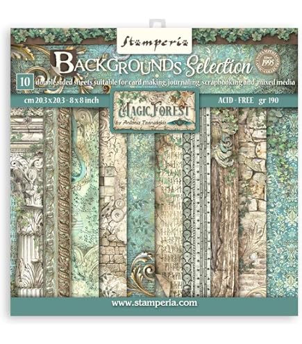 Carta Per Scrapbooking Vintage Library | Blocco 10 Fogli A4 190g/m² | Doppia Faccia | Per Fai Da Te E Decorazioni - Foto 3