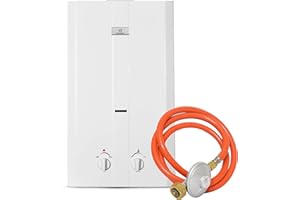 Eccotemp CEL10-30 Outdoor Portable Tankless Water Heater, White, 30 Mbar