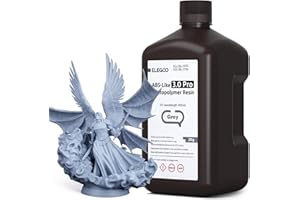 ELEGOO ABS-Like 3.0 Pro Resin Grau 2000g, Aufgerüstetes 3D-Drucker Harz für höhere Hitze- und Kratzfestigkeit, Kompatibel mit den meisten MSLA/LCD/DLP-Lichtaushärtungs-3D-Druckern