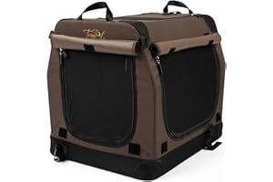 TrendPet TPX60-Pro - Leichte, Faltbare Hundebox mit Aluminium Rahmen