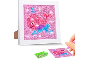 KYNLE 5D DIY Diamond Painting, Set per Pittura con Diamanti, 5D Diamante Pittura per I Bambini, Arti E Mestieri Con I Diamanti per Bambini Dai 6 Ai 12 Anni (Con Cornice per Foto, 7,1 * 7,1 Pollici)