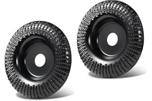 LAFOMUKEA Wood Sanding Disc for Angle Grinder, 100 mm Grinding Wheel With 22 mm Arbor, Pack of 2 Woodworking Tools for Wood Shaping, Sanding, Cutting, Sculpting, Polishing