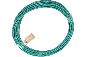 Vama Zündschnur für Feuerwerk & Feuerwerkskörper, langsam brennend – 5m Rolle grüne Visco Anzündlitze 2,0 mm, 80 Sek./Meter – Knallschnur für Anzünder & Fernzünder