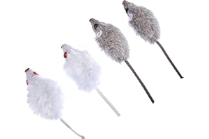 KERBL PET Kerbl Grey-White Mice, 5 cm, 4 Piece