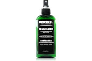 BRICKELL MEN'S PRODUCTS Brickell Men's Balancing Face Toner per uomo, toner viso naturale e biologico senza alcool con amamelide, 237 millilitro, profumato
