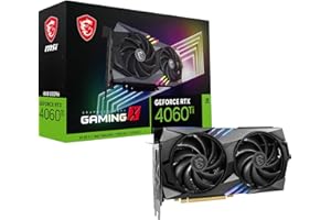 MSI GeForce RTX 4060 Ti Gaming X 8G Carte Graphique - 8 Go GDDR6 (18 GB/s, 28 Bits), PCIe 4.0 - Twin FROZR 9 (2 x Ventilateurs TORX 5.0), RGB - HDMI 2.1, DisplayPort 1.4a