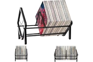 STFALI Schallplatten Aufbewahrung, Schallplattenständer, 33-57cm Ausziehbares Design, Einfach zu Montieren, zur Aufbewahrung von Schallplatten und Büchern