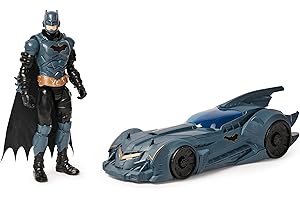 DC COMICS Batman, Shadow Guardian Batmobile e action figure di Batman, giocattoli per bambini dai 3 anni in su