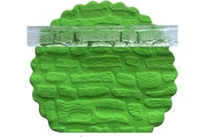 VALINK Rouleau à pâtisserie 3D transparent en forme de roche pour fondant, texture gaufrée, outils de décoration de gâteaux