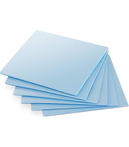 CTRICALVER Silicone Warmtegeleidingspads – 120x20x1,5 Mm, 6.0 W/mK – Set Van 20 Stuks, Blauw – Voor Koeling Van SSD, CPU, GPU, LED En Chipsets