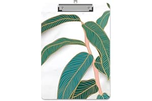 Piasoenc Kunststoff-Klemmbrett, niedliche dekorative Klemmbretter, 31,1 x 22,9 cm, A4-Standard-Letter-Format, hartes Klemmbrett mit Metallclip, Büro-Klemmbretter für Krankenschwestern, Studenten, Büro