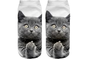 FEROCITY Śmieszne skarpety Sneaker Half Low Skarpetki Sportowe Stopy z wzorem 3D